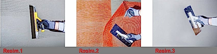 Sıva ve donatı filesi uygulaması