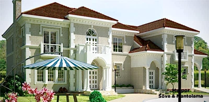 Dış cephe kaplamalı villa örneği