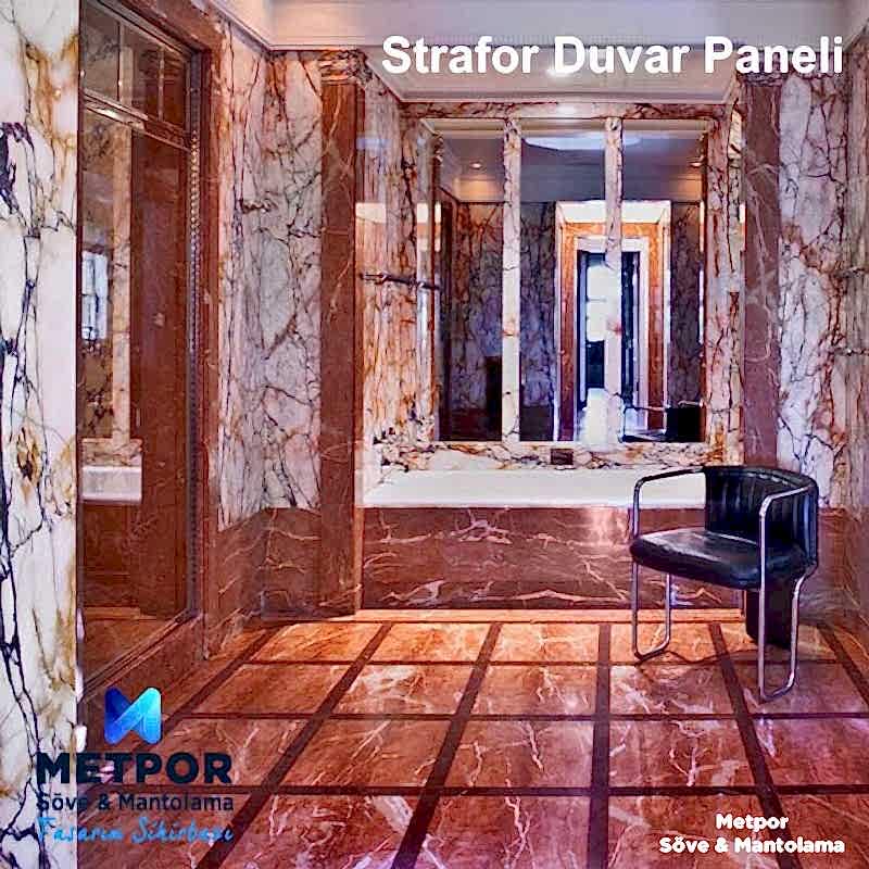 Strafor duvar paneli örneği
